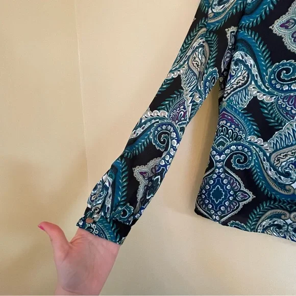 Worthington Petite Woman's Long Sleeve Shirt Size PS - Picture 3 of 8